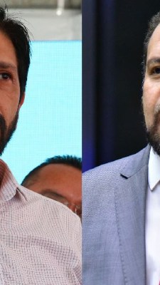 O prefeito de São Paulo, Ricardo Nunes, e o deputado Guilherme Boulos: empate na disputa paulistana