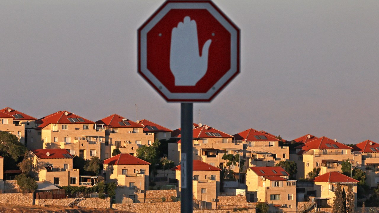 This picture taken on June 28, 2024 shows the the Israeli settlement of Maale Adumim in the occupied West Bank on the outskirts of Jerusalem. (Photo by AHMAD GHARABLI / AFP)