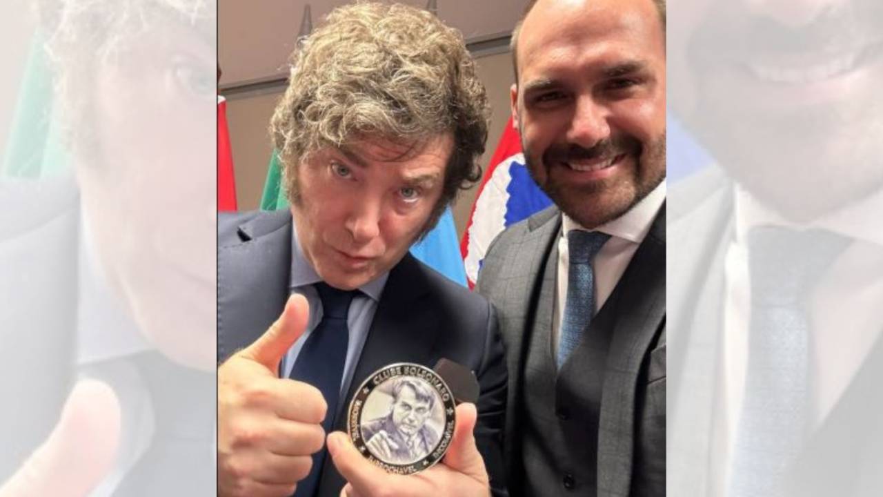 Milei e Eduardo Bolsonaro