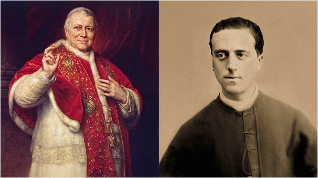 PODER - O papa Pio IX (à esq.) e o Edgardo Mortara real (acima): mesmo tirado da família, ele foi fiel à Igreja
