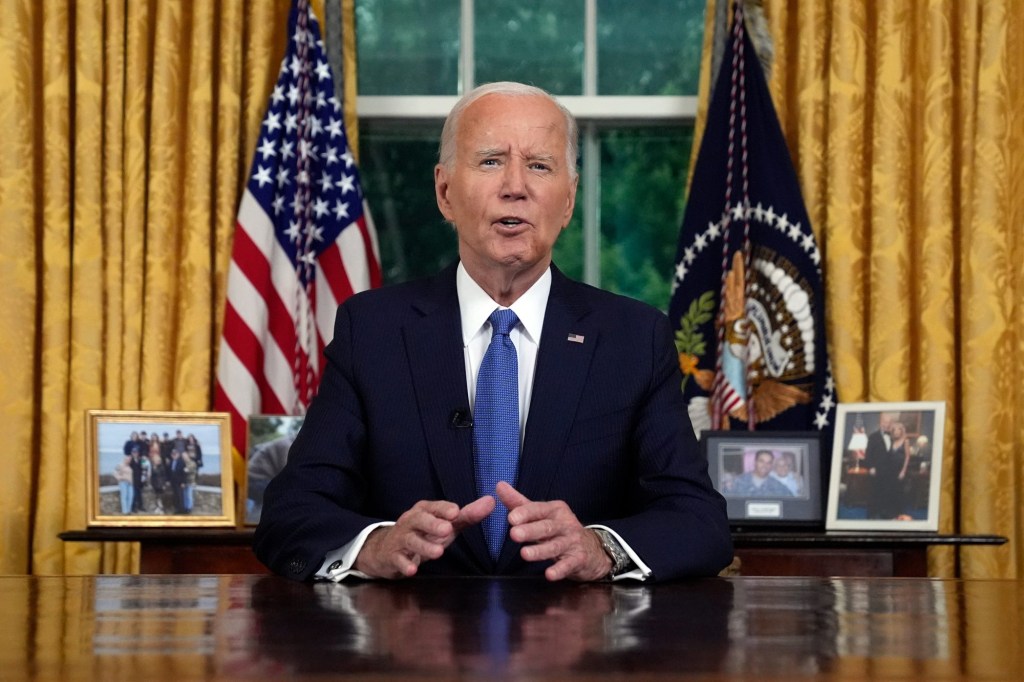 Joe Biden faz primeiro pronunciamento após desistir de disputar a reeleição
