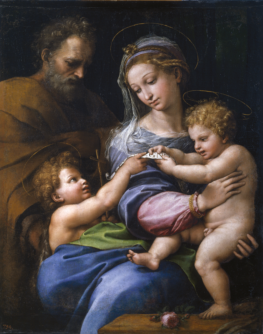 GettyImages-464423793.jpg MADONNA DELLA ROSA - O quadro de Rafael passou por um escrutínio da inteligência artificial para verificar sua autenticidade. Um algoritmo identificou o traço real do pintor com 98% de precisão — mas revelou que o São José, à esquerda, teria sido adicionado por outro artista