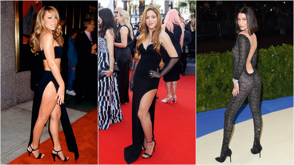 PODEROSAS - Mariah Carey (à esq.), Shakira e Bella Hadid: modelos provocantes para mostrar ao mundo o que os tolos ex perderam na vida