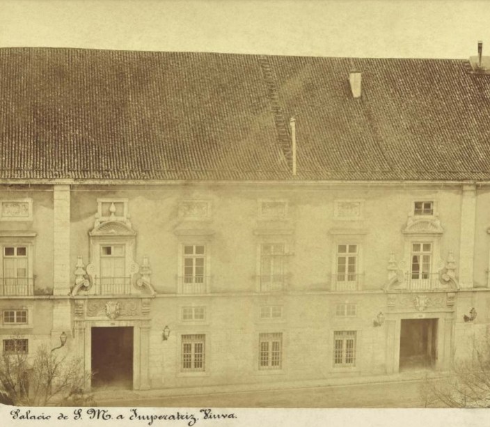 Palácio das Janelas Verdes, residência de D. Amélia, madrasta de D. Pedro, a quem ele tratava como mãe -