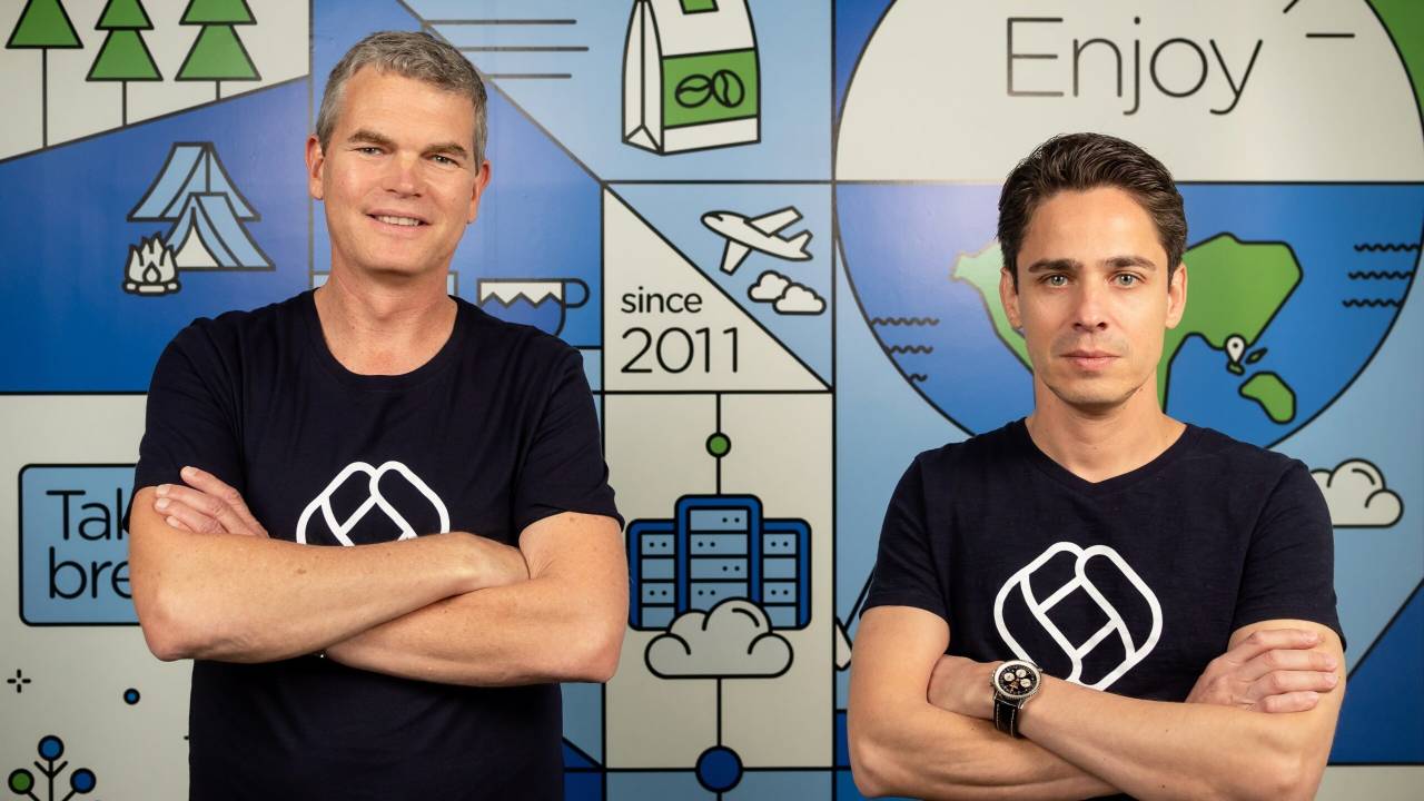 À esquerda Ralf Germer e Alex-Hoffman, fundadores da PagBrasil