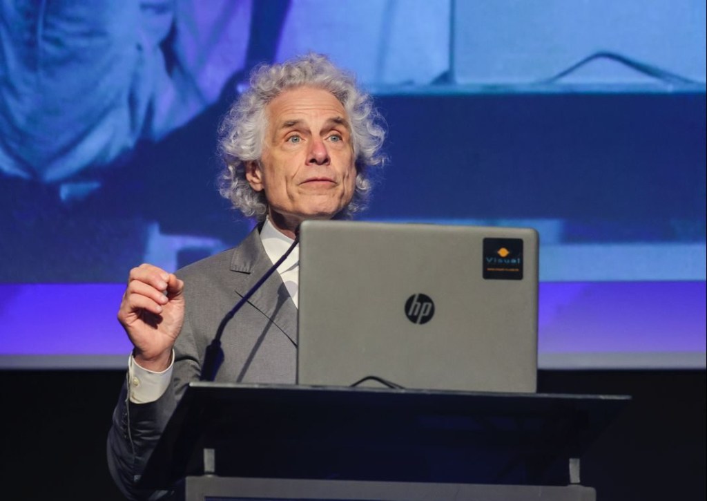 O psicólogo Steven Pinker durante uma das sessões do Congresso Brain