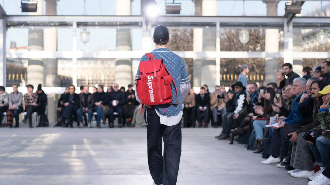 Na passarela da Louis Vuitton: Supreme é festejada como gigante do streetwear