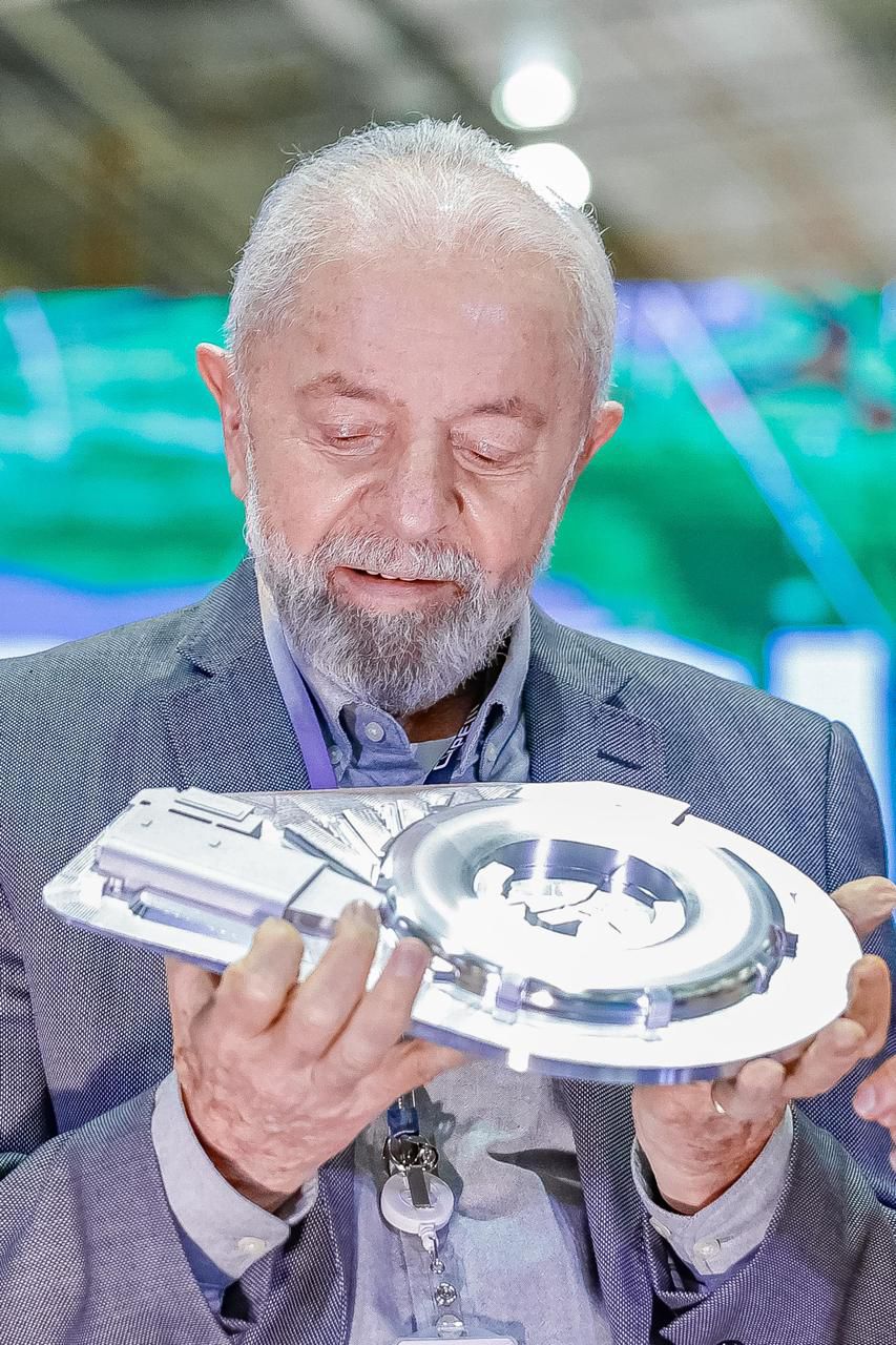 O presidente Lula no lançamento da pedra fundamental do Orion, complexo de pesquisas avançadas em Campinas: ele abrirá conferência nacional de ciência