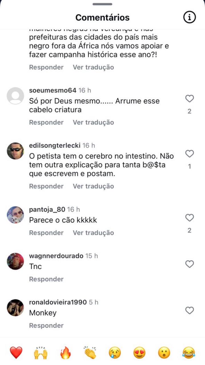 Talíria Petrone (PSOL) é alvo de comentários racistas em rede social