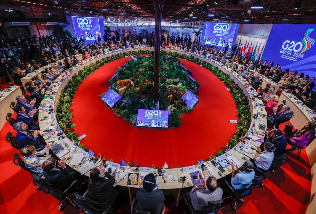 Reunião ministerial do G20 que formalizou a Aliança Global contra a Fome e a Pobreza, na sede do Ação da Cidadania, no Rio
