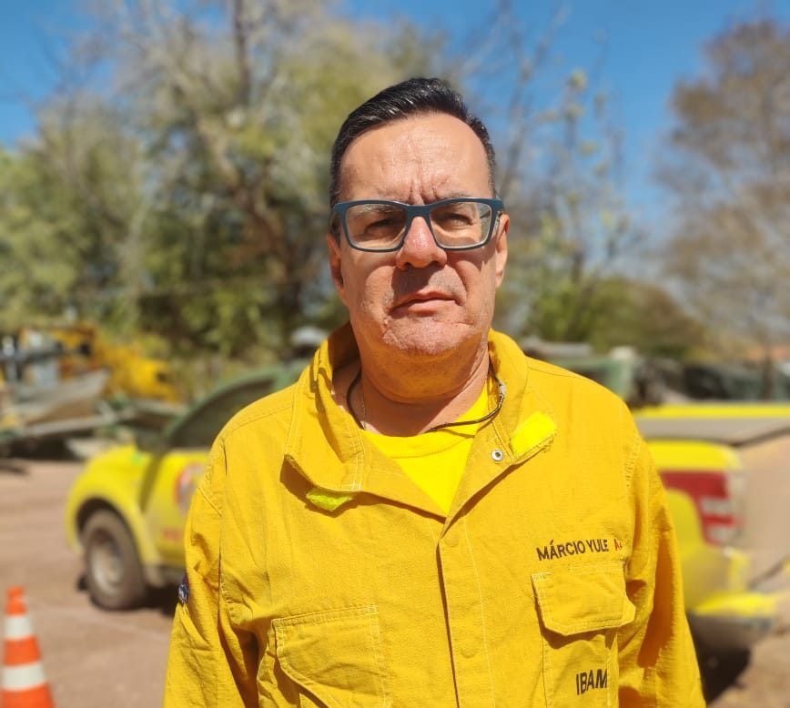 Marcio Ferreira Yule, do Ibama, uma das lideranças das brigadas de incêndio do Pantanal.