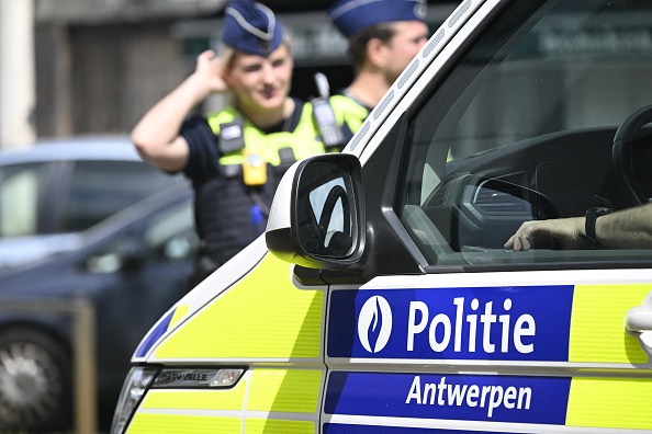 Oficiais da polícia de Antuérpia, na Bélgica. 13/06/2024