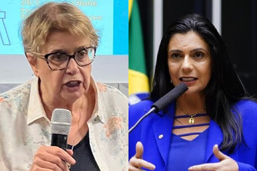 A prefeita de Juiz de Fora, Margarida Salomão (PT), e a deputada federal Ione Barbosa (Avante-MG)