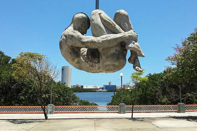 Monumento “Tortura nunca mais”, em homenagem às vitimas da ditadura militar de 1964 a 1985, no Recife