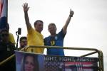 Jair Bolsonaro e Tarcísio de Freitas em ato em Copacabana, no Rio de Janeiro (16/03/2025)