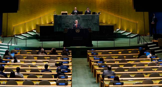 Plenário esvaziado durante discurso de Netanyahu na ONU Plenário esvaziado durante discurso de Netanyahu na ONU - 26/09/2025