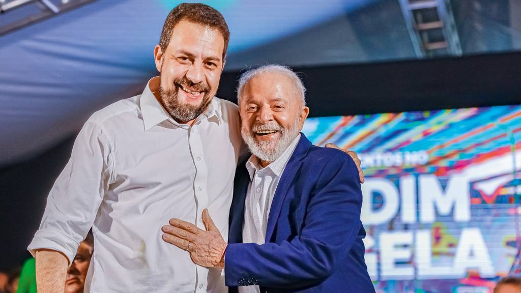 FUTURO - Boulos e Lula: vitória em São Paulo é considerada estratégica para os planos reeleitorais do presidente