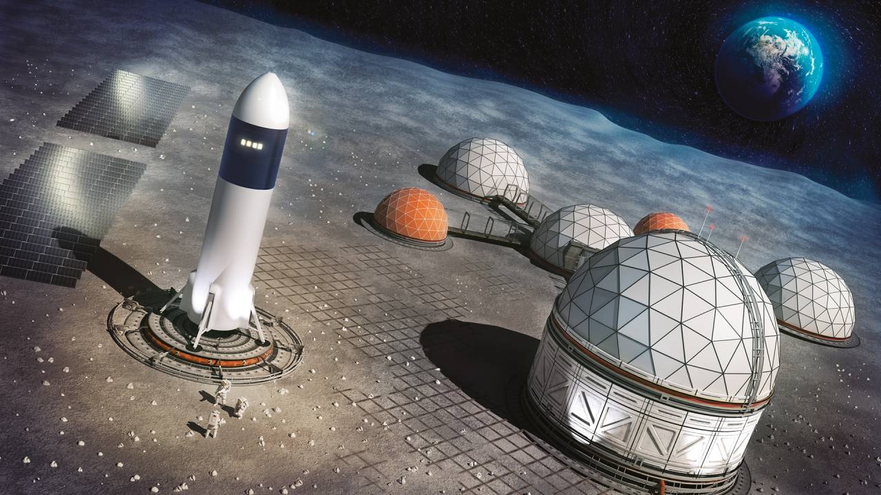 PRESERVAÇÃO - Representação de um depósito lunar: local se torna esperança para a biodiversidade