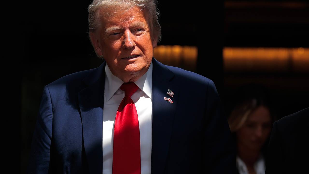 Donald Trump durante cúpula do G7, no Canadá