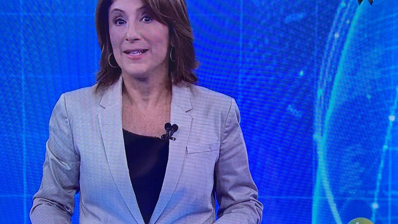 A repórter Simone Queiroz, do SBT -
