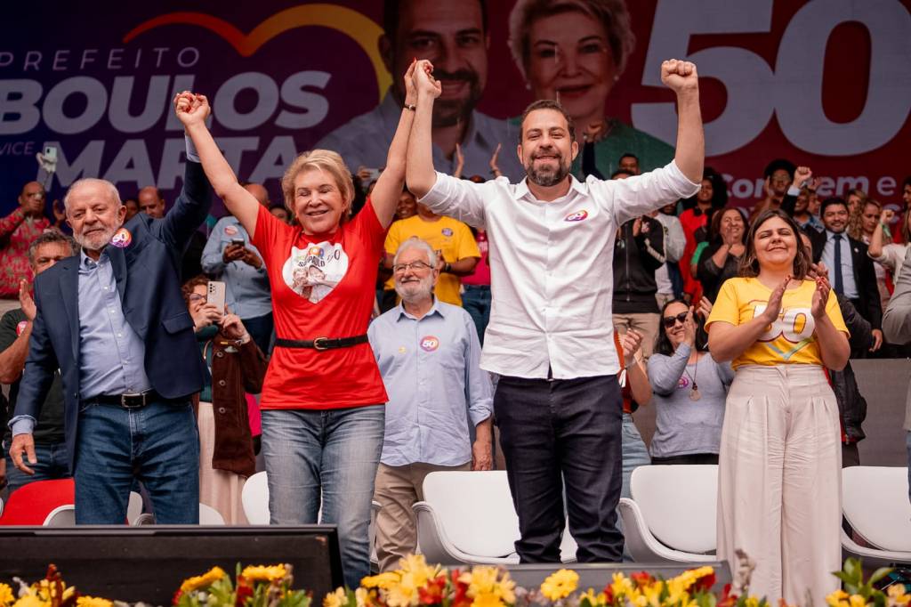 Em São Paulo, Lula tenta colar imagem de ‘pai de família’ a Boulos