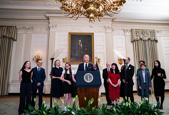 Presidente dos Estados Unidos, Joe Biden, recebe prisioneiros norte-americanos detidos na Rússia na Casa Branca após acordo entre Moscou e o Ocidente. 01/08/2024
