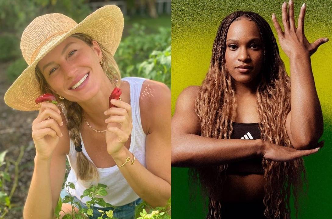 Gisele Bündchen e Rebeca Andrade