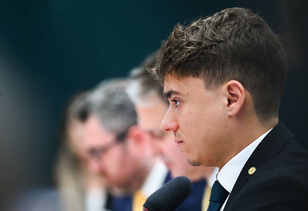 2553938_fotoarena.jpg NO ATAQUE - Nikolas Ferreira: deputado é um dos articuladores da ofensiva contra Kassab e o PSD