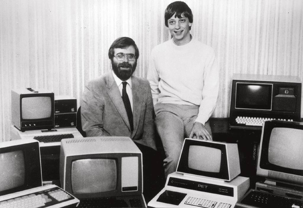 3—PAUL-ALLEN-e-BILL-GATES-internet.jpg INOVADORES - Ao lado de Bill Gates (à dir.), em 1981: revolução nas telas