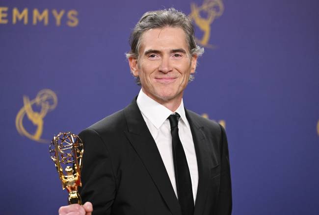 Billy Crudup, vencedor do prêmio de melhor ator coadjuvante em série dramática por 'The Morning Show'