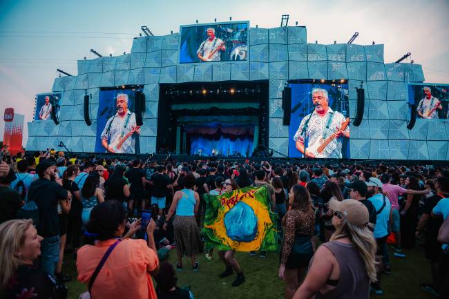 Lulu Santos no palco Mundo, no sábado, 14