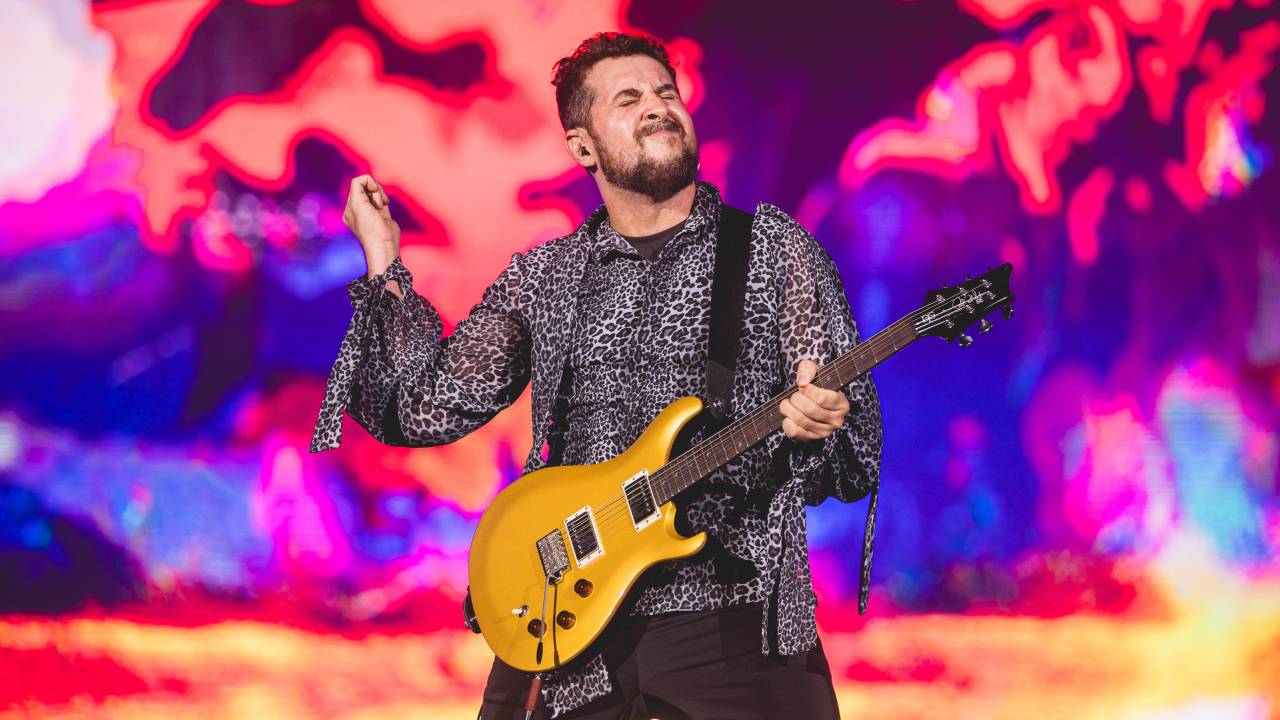 Show do Barão Vermelho no palco Sunset, durante evento teste do Rock in Rio 2024, na Cidade do Rock, no Rio de Janeiro (11/09/2024)