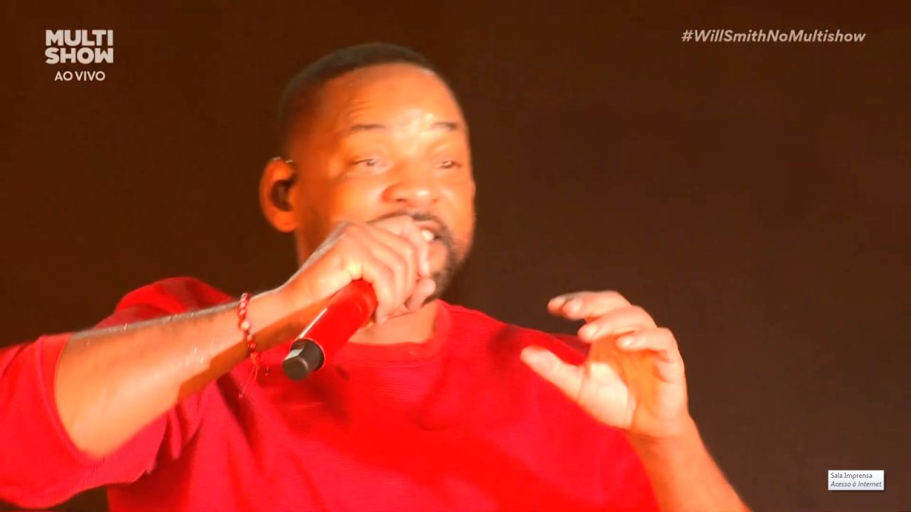 Will Smith se apresenta no palco Sunset do Rock in Rio (19/09/2024)