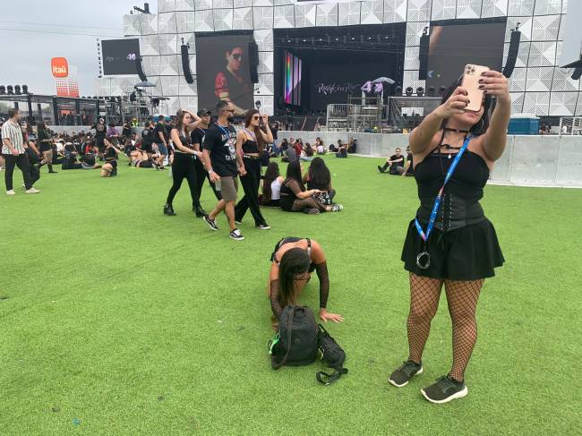 Estudante Luísa Cavalcanti, 22 anos, no Rock in Rio