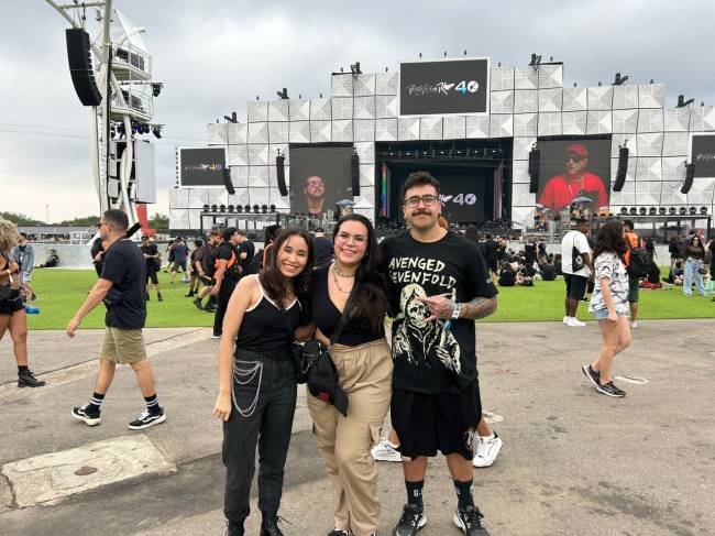 Juliana Martins, 20, estudante; Fernanda Cardoso, 27, estudante; Carlos Cardoso, 28, no Rock in Rio