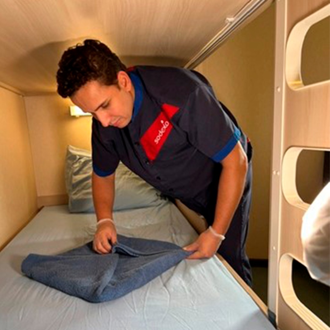 O novo serviço da Sodexo para trabalhadores em alto-mar