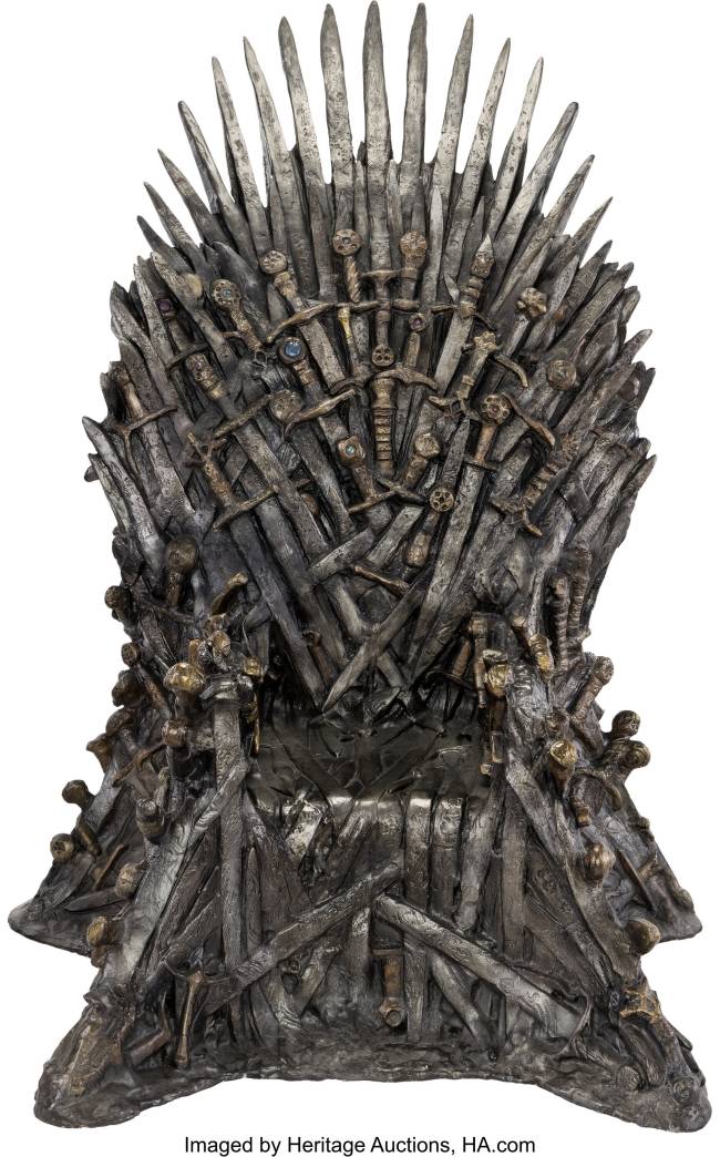 Trono de Ferro usado na turnê de divulgação de 'Game of Thrones'