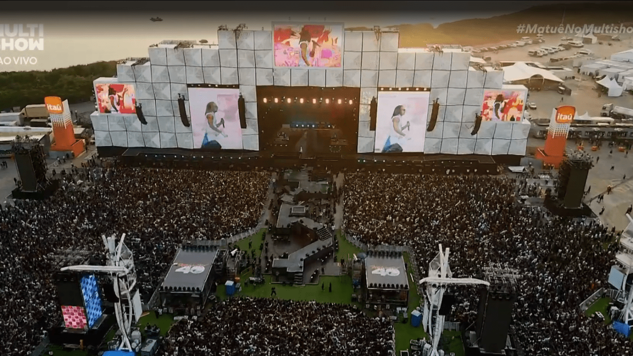 Público lota palco Mundo no Rock in Rio para o show do Matuê (13/09/2024)