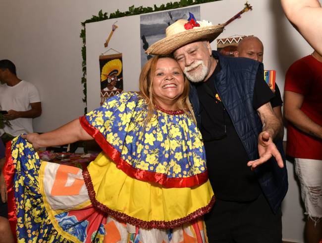 Tonico Pereira e a chef Lucimar Jordão Neves