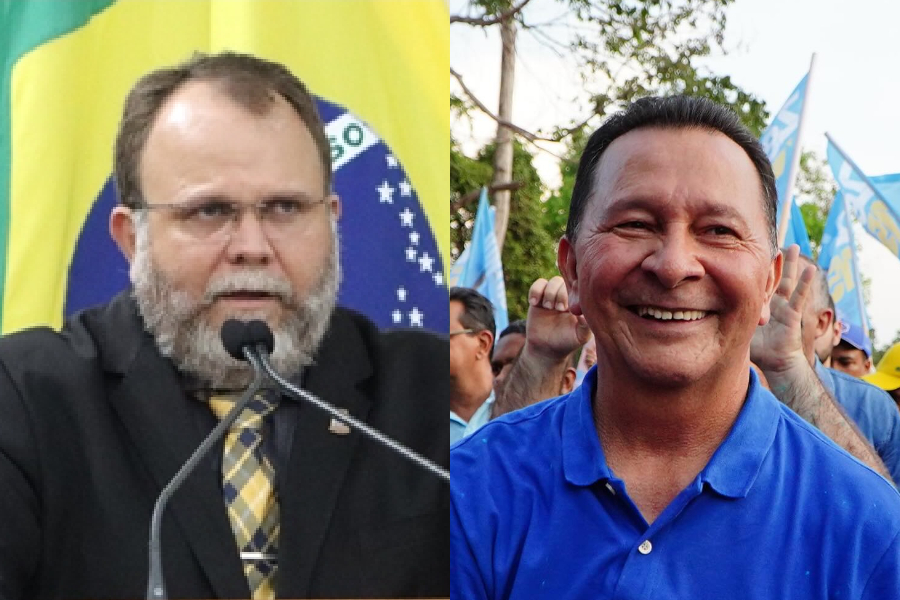 Juscelino Kubitschek de Souza (PL) e José Maria Tapajós (MDB), candidatos à prefeitura de Santarém em 2024