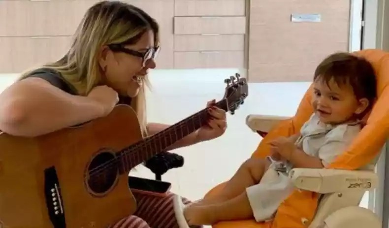 Murilo Huff revela dotes musicais de seu filho com Marília Mendonça