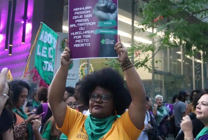 Protesto contra o PL do Estupro, em junho de 2024