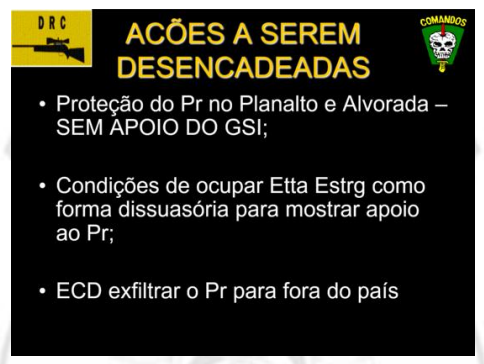 Slides encontrados no computador de Mauro Cid com plano de fuga