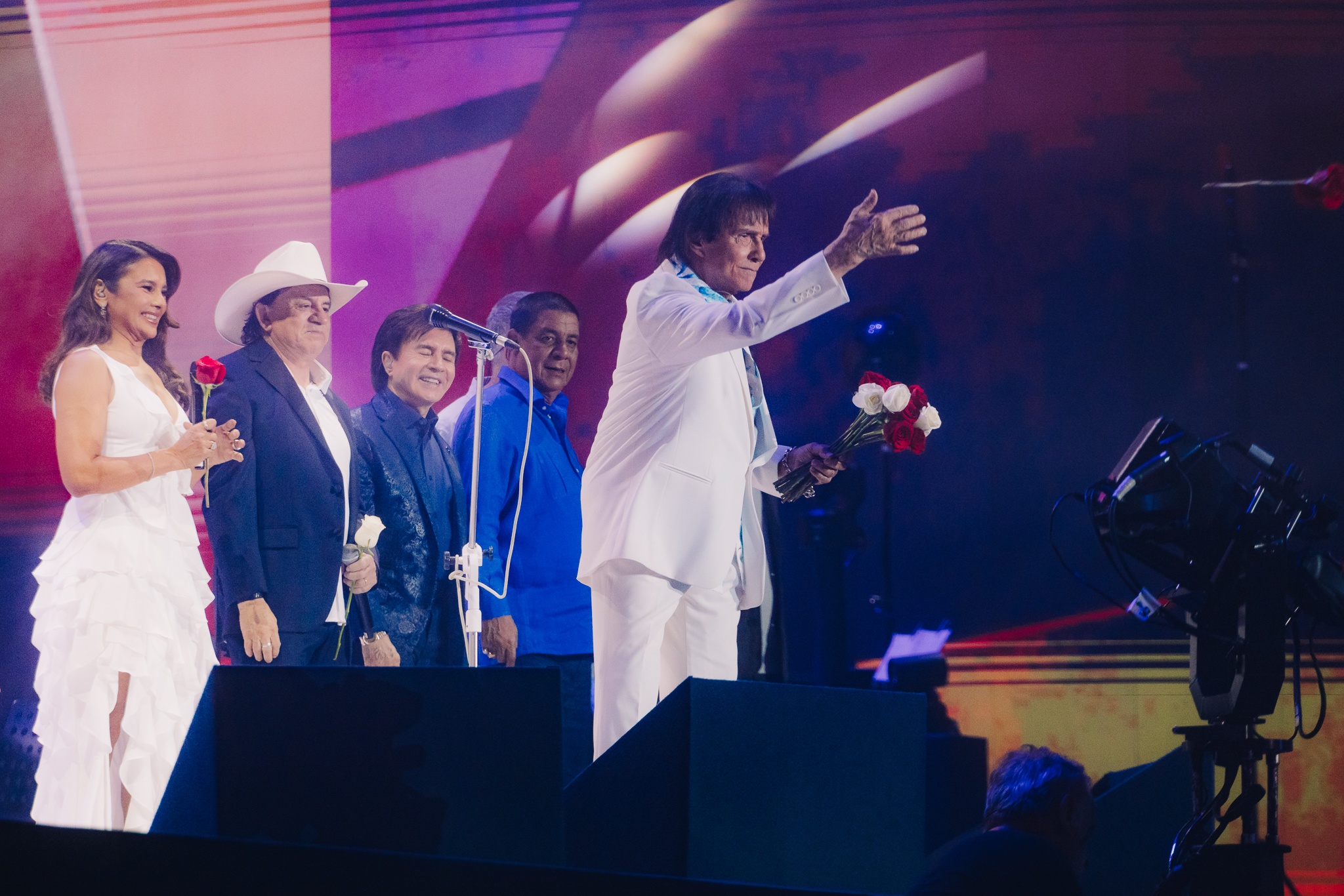 Roberto Carlos grava especial de fim de ano no estádio Allianz Parque (27/11/2024)