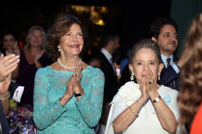 Rosana Camargo de Arruda Botelho e Rainha Silvia da Suécia