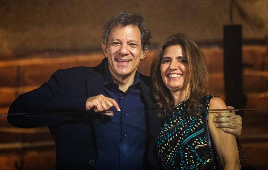 O ministro da Fazenda, Fernando Haddad, e Ana Estela Haddad, secretária de Informação e Saúde Digital