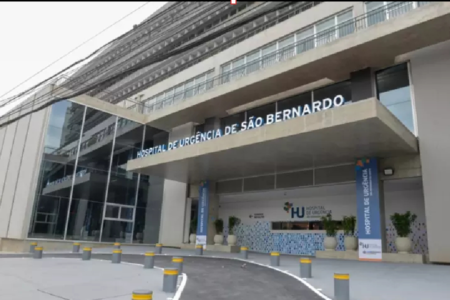Prédio do Hospital de Urgência de São Bernardo do Campo, inaugurado em 2020