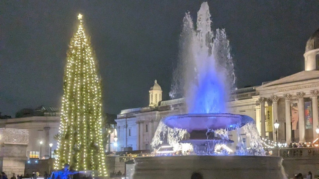 Árvore de Natal tradicional de Londres -