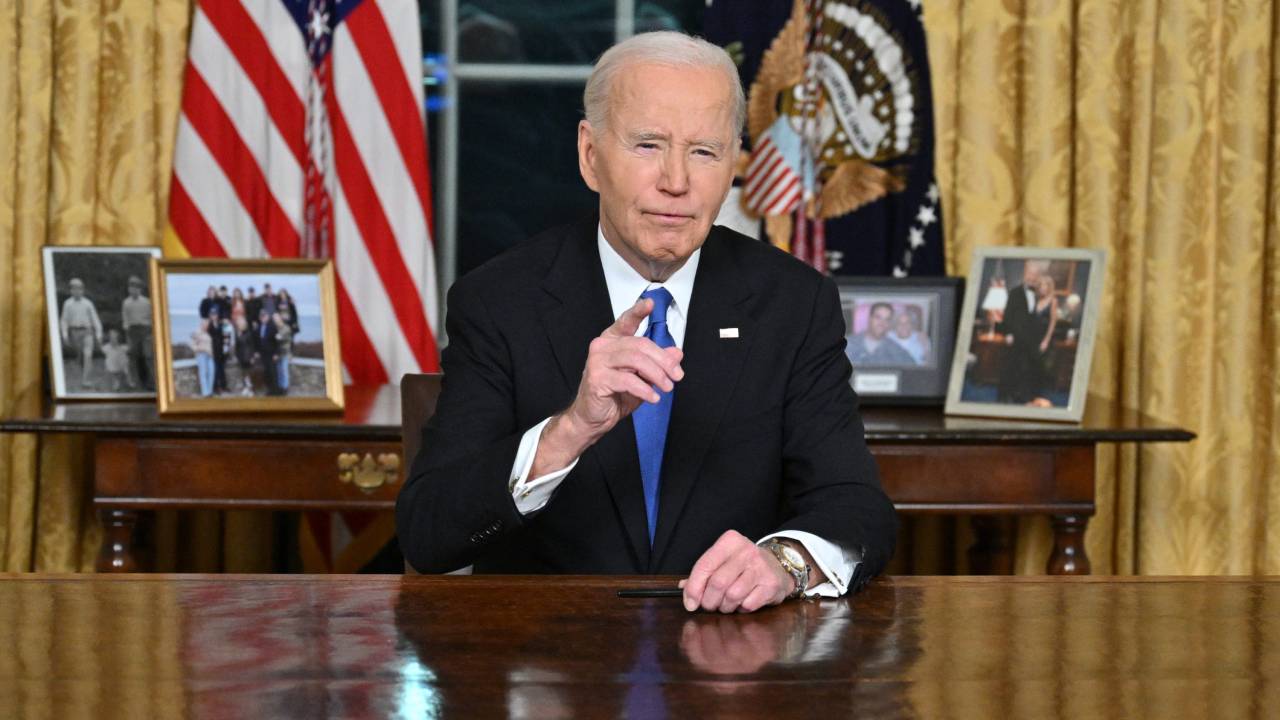 Joe Biden faz último pronunciamento do Salão Oval da Casa Branca como presidente dos Estados Unidos (15/01/2025)