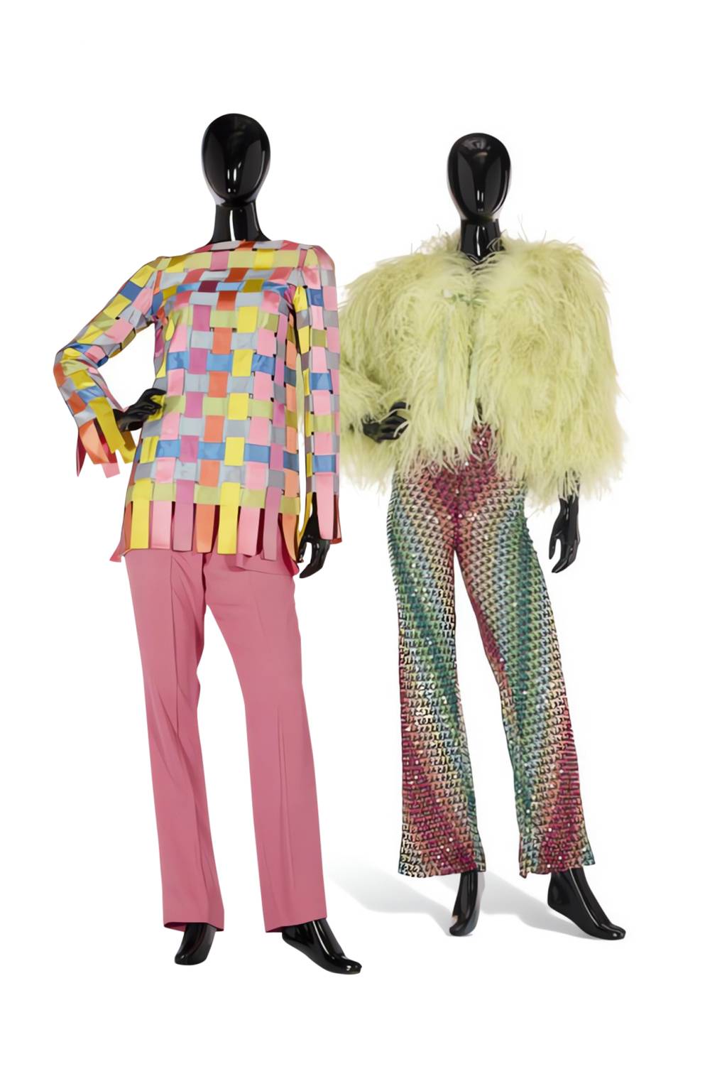 3—2025_NYR_23911_0006_000(a_multicolor_pastel_woven_silk_ribbon_two_piece_ensemble_probably_desi040047)(1).jpg MAIS É MAIS - Looks extravagantes e coloridos misturavam grifes a peças de brechós: um modo de vida inigualável